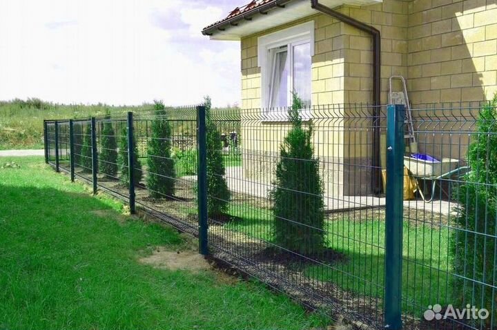 Заборы из 3D сетки под ключ новые доставка