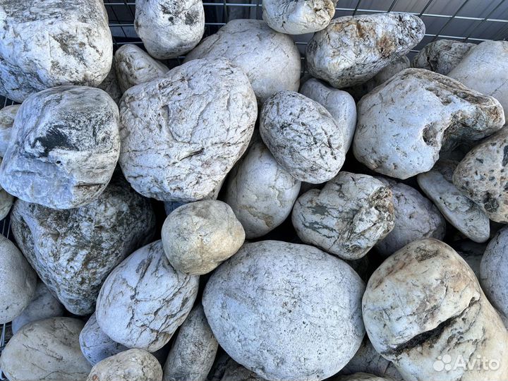 Валун камень речной кварц 200-400мм