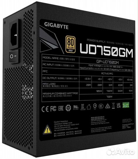 Блок питания gigabyte GP-P750GM 750W