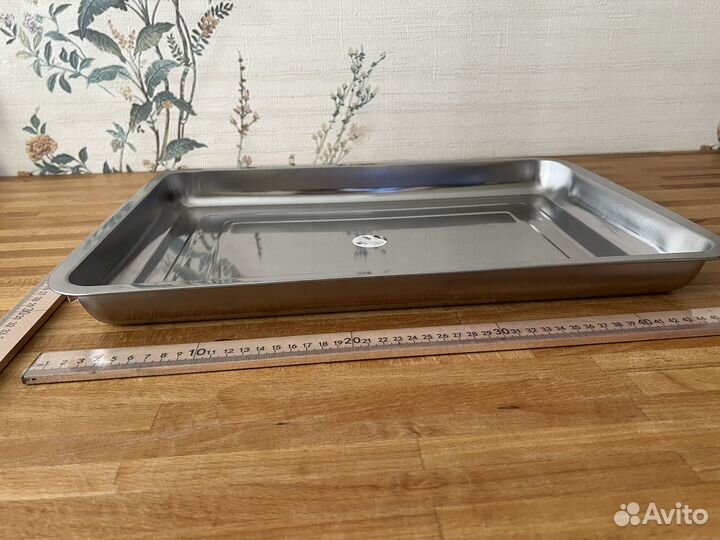 Поднос из нержавейки 50х35 глубокий