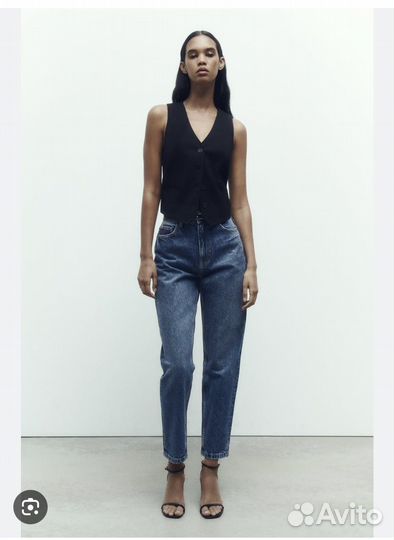 Джинсы mom fit zara 36