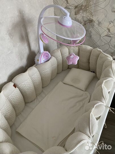 Бортики в детскую кроватку loom