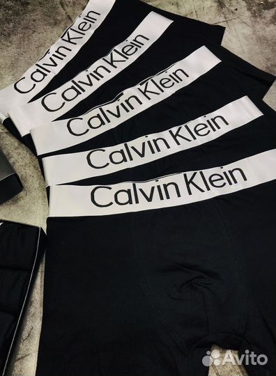 Трусы мужские боксеры черные хлопок