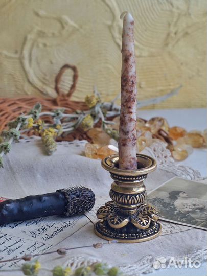 Подсвечник бронза винтаж
