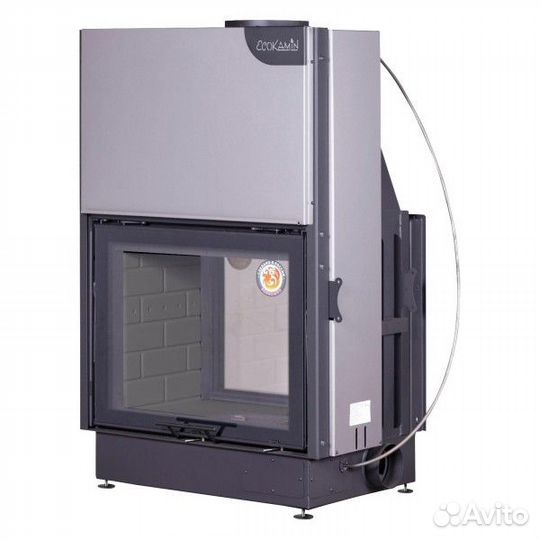 Каминная топка EcoKamin Вега 800T туннельная черны