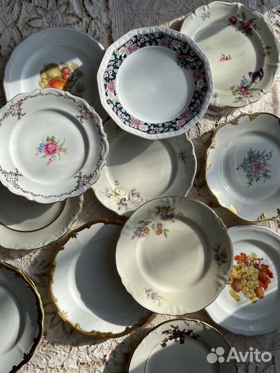 Винтажные пирожковые тарелочки