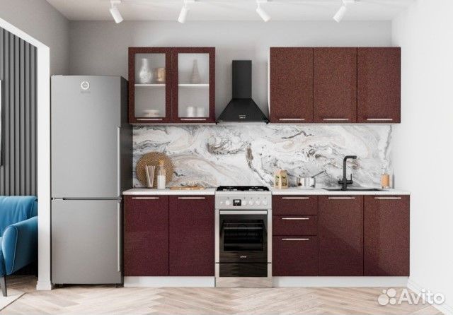 Кухня 2,0 м, мдф, Новая