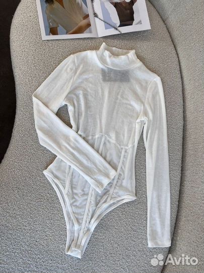 Боди женское белое