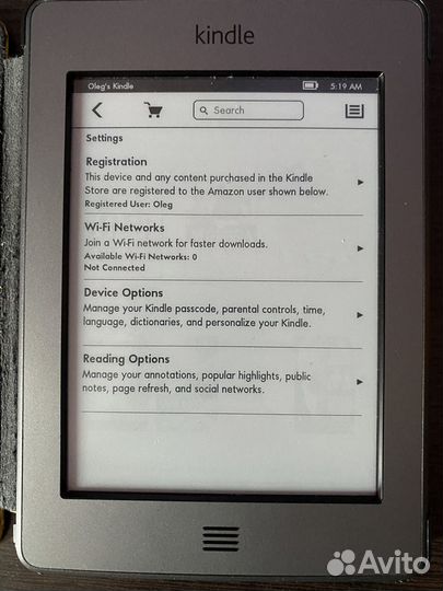 Электронная книга Amazon Kindle Touch Wi-Fi