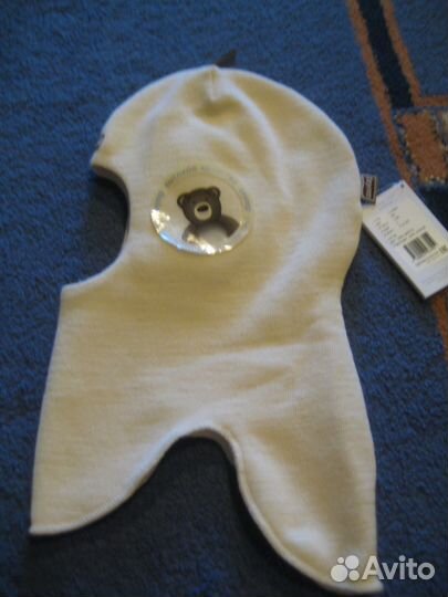 Детские шлем-шапки teyno и kivat и варежки huppa