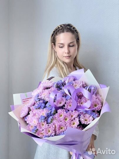 Хризантемы в упаковке