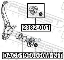 Ступица с подшипником VW touareg/T5 03-05 пер/зад