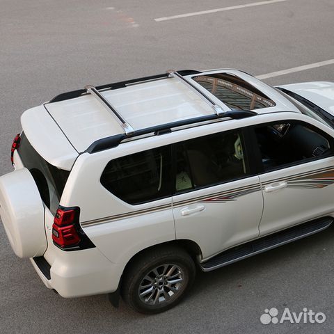 Рейлинги на крышу land cruiser Pradо + поперечные