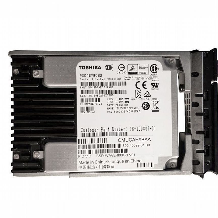 [800-46322-01] Жесткий Диск Cisco 800gb Ssd-Wave-800gb Sas 2.5""