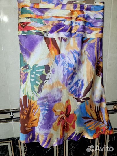 Шикарная женская шелковая юбка xs-s