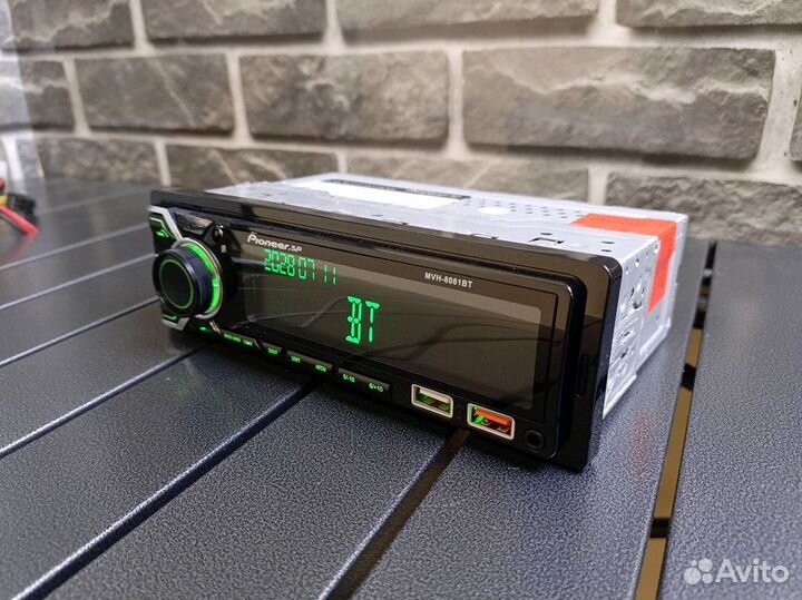 Магнитола Pioneer 1Din 12-24В с bluetooth 60Вт