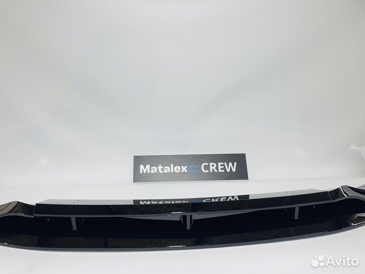 Сплиттер BMW X5 G05 в стиле X5M чёрный глянец