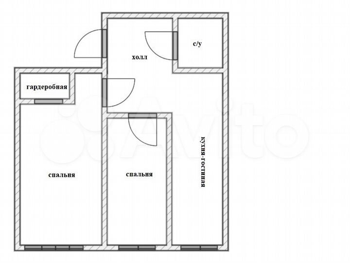 2-к. квартира, 57,4 м², 2/10 эт.