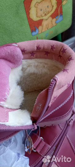 Ботинки зимние для девочки, размер 29. новые