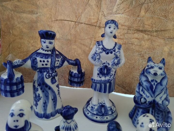 Гжель статуэтки СССР