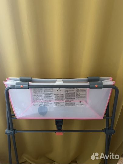 Складная ванночка с подставкой stokke+термометр