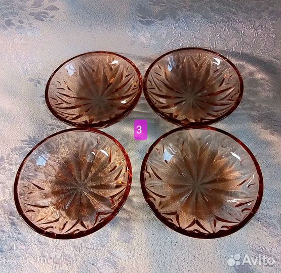 Стаканы, рюмки, креманки СССР