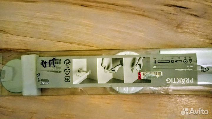 2 Карниза алюминий новые praktig IKEA