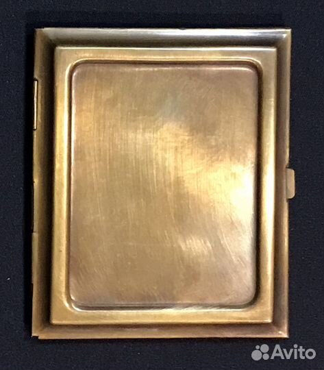 Портсигар латунный