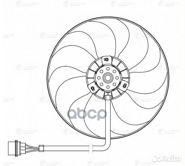 Вентилятор радиатора skoda octavia (96) /VW GOL