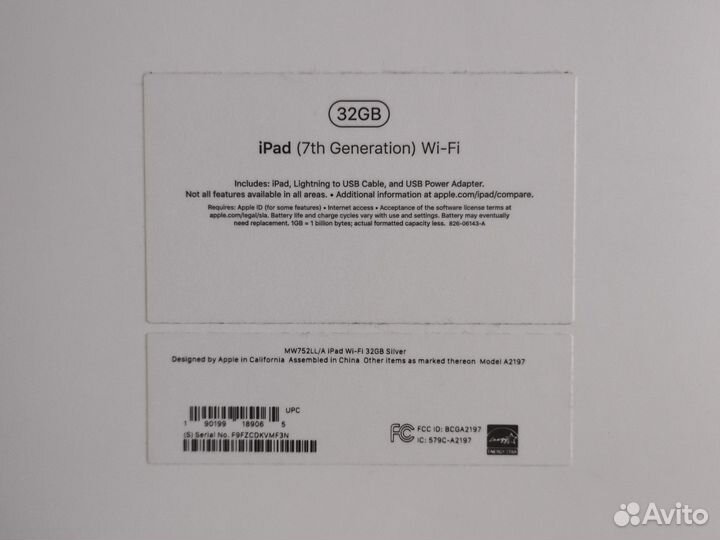 Планшет apple iPad 7