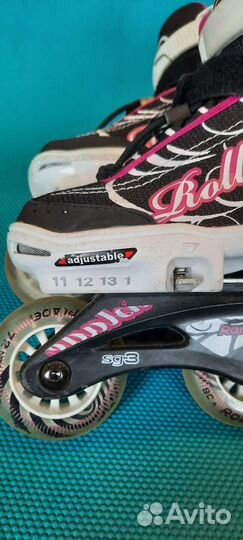 Роликовые коньки детские rollerblade с защитой