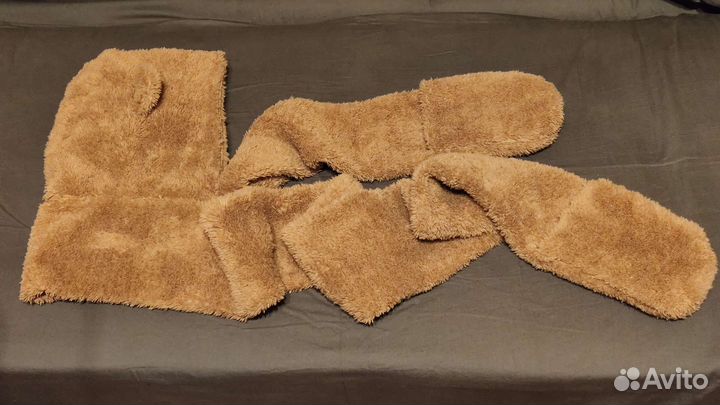 Шапка-шарф мишка с ушками, shein