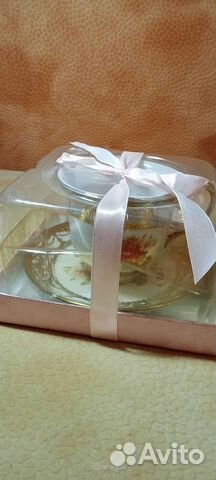 Красивая чайная пара подарочная. Новая