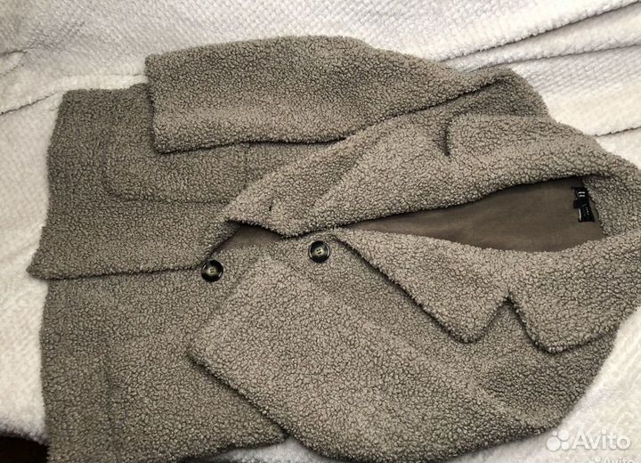 Пальто тедди осеннее zara