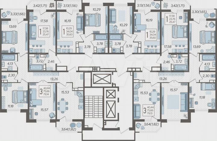 Квартира-студия, 25,5 м², 8/25 эт.