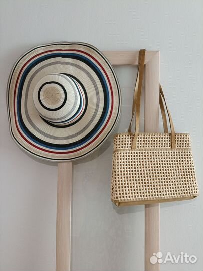 Шляпа женская пляжная, сумка