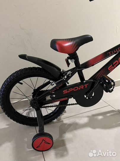 Велосипед 2-х колёсный TimeJump красно-черный 16