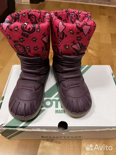 Сапоги резиновые kuoma для девочки 27 размер