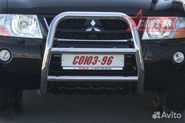 Кенгурятник на mitsubishi pajero 3-4