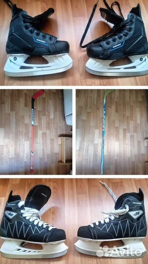 Коньки, клюшки