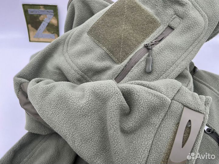 Флисовая военная зимняя кофта