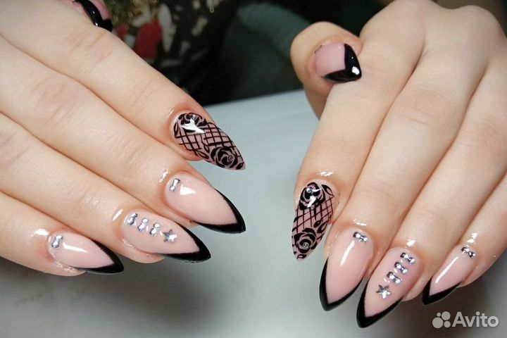 Наращивание,коррекция, гель-лак,педикюр