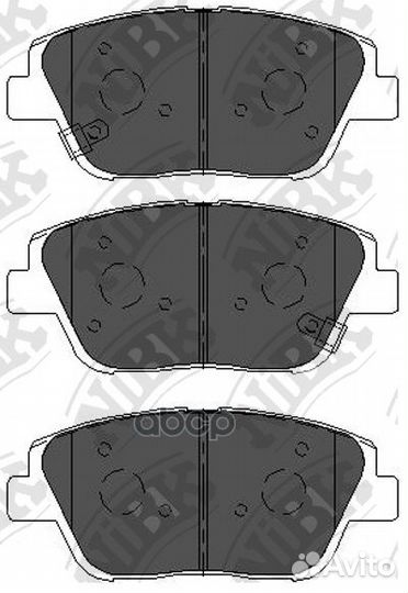 Колодки тормозные дисковые перед PN0536 NiBK