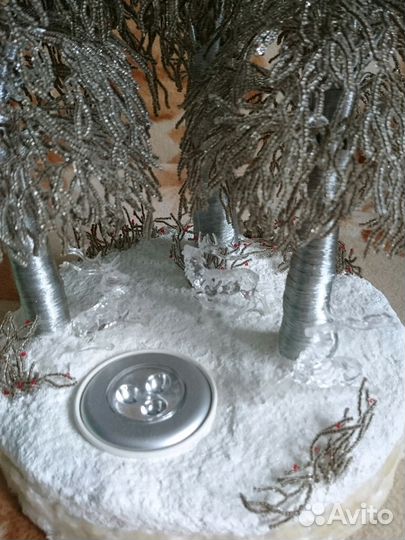 Берёза из бисера