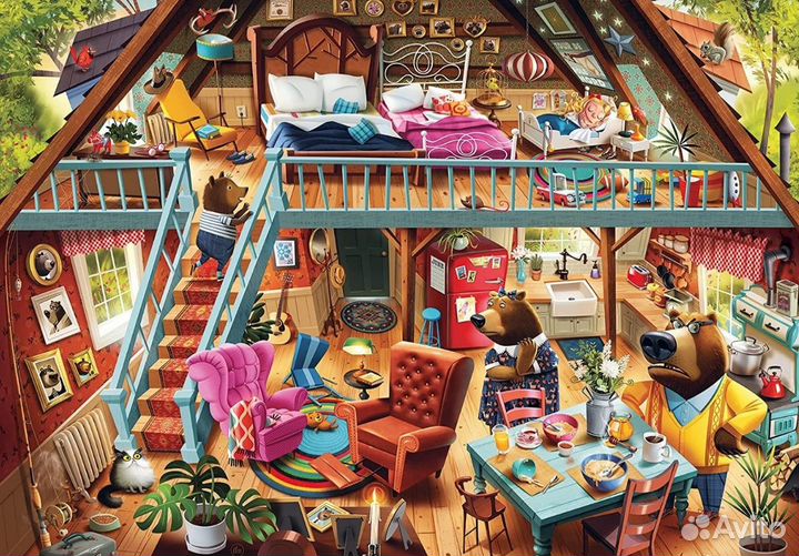 Пазлы 3D Три медведя 127 деталей