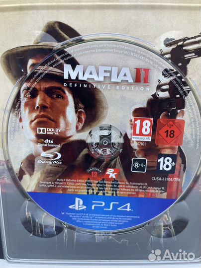 Диски на ps4 Mafia 1 и 2 на Русском, комплект