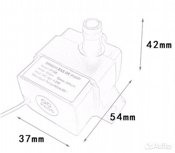 Помпа12v+Шланг3м+Фильтр+Блок питания
