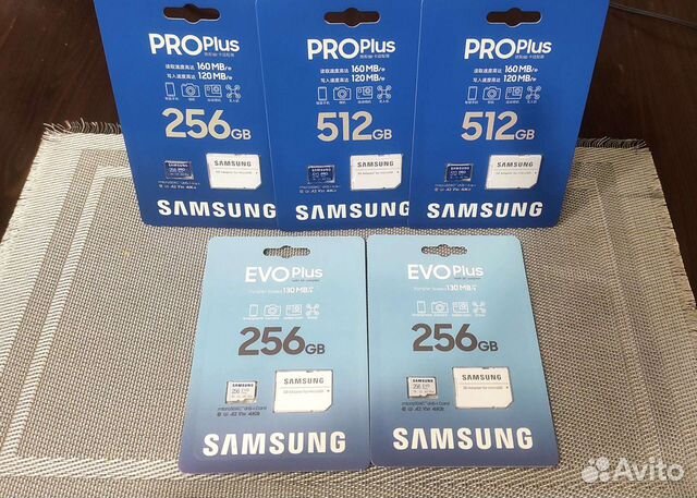Карта памяти Samsung EVO+ Pro 128/256/512 оригинал объявление продам