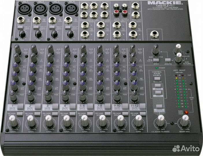 12 канальный микшер пульт mackie 1202-VLZ PRO USA