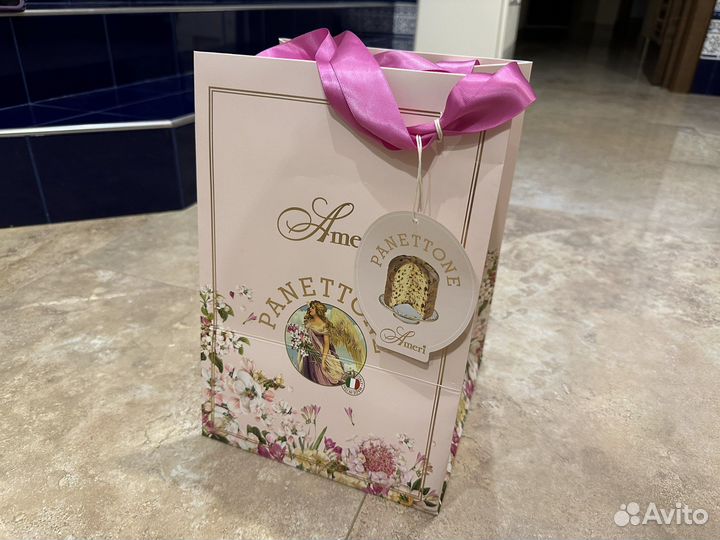 Пакет от кулич Ameri Panettone новый 21 на 30 см